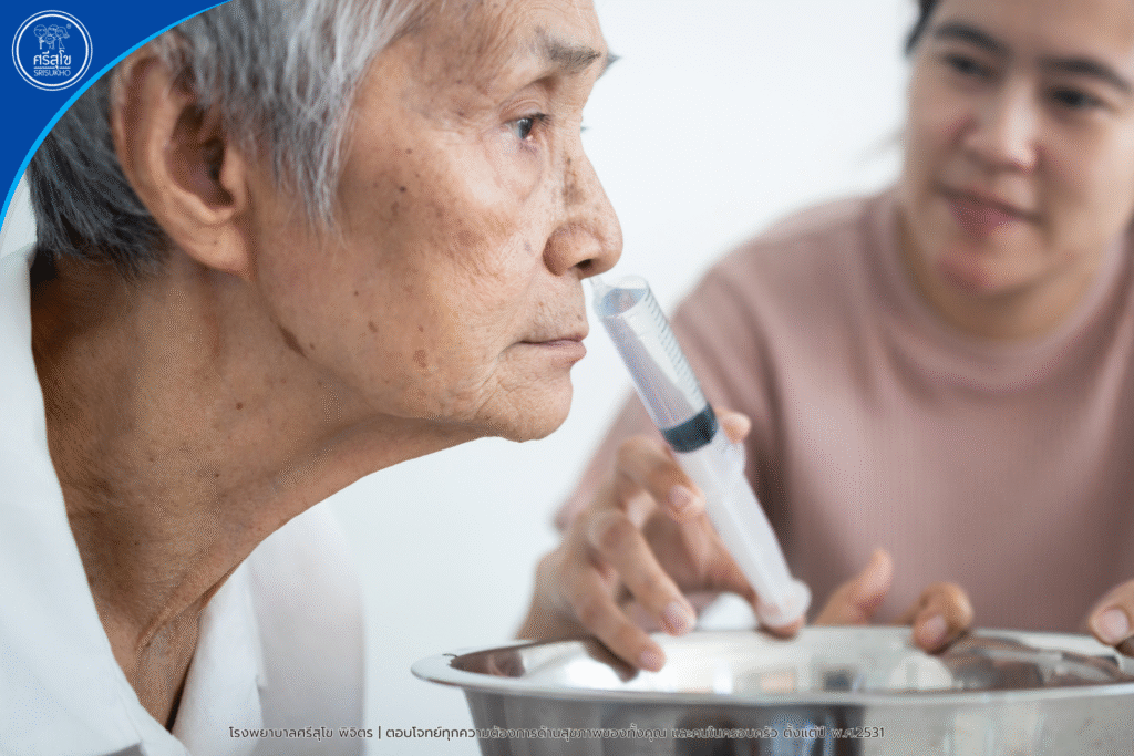 ขั้นตอนการล้างจมูกอย่างถูกวิธี