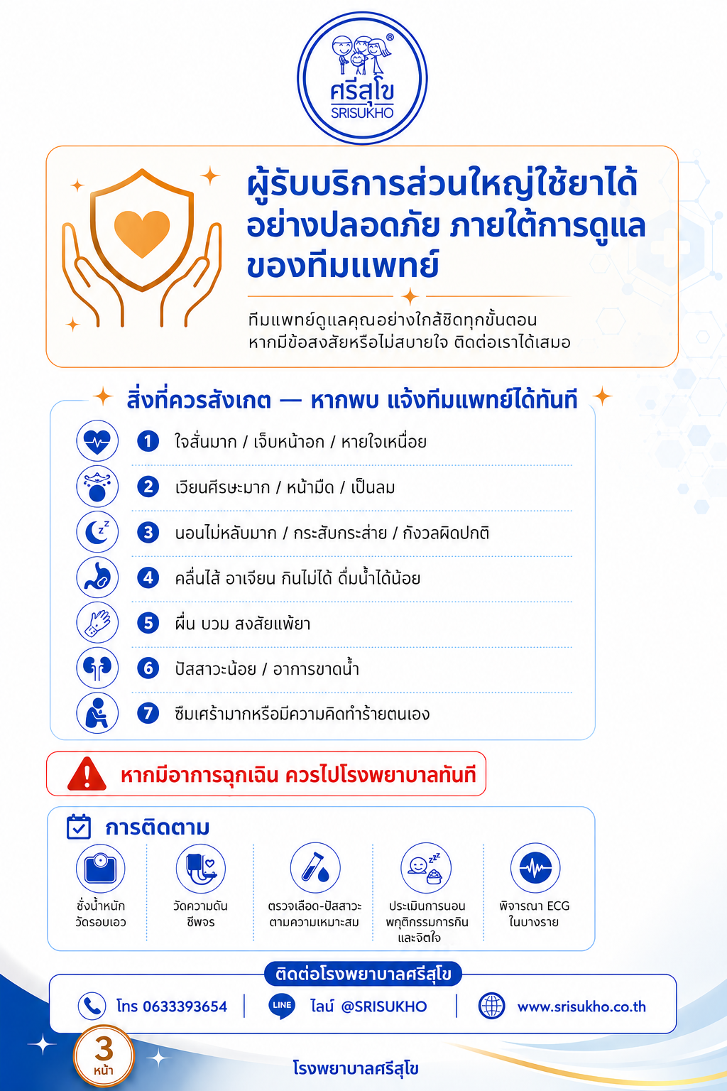 อาการที่ควรเข้าพบแพทย์ด่วน